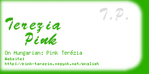terezia pink business card