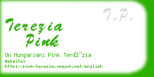 terezia pink business card